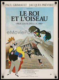 7b763 KING & THE MOCKING BIRD French 15x21 '80 Paul Grimault' Le Roi et l'oiseau, cool cartoon!