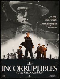 7b797 UNTOUCHABLES commercial French 15x21 '87 Kevin Costner, Robert De Niro, Sean Connery!