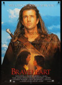 7b387 BRAVEHEART German '95 cool image of Mel Gibson as William Wallace & Sophie Marceau!