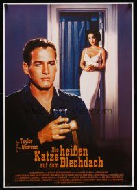 7b391 CAT ON A HOT TIN ROOF German R04 different image of sexy Elizabeth Taylor & Paul Newman!