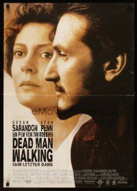 7b395 DEAD MAN WALKING German '96 great close-up image of Best Actress Susan Sarandon, Sean Penn!