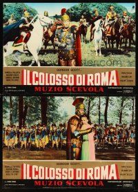 7b088 HERO OF ROME 9 Italian photobustas '64 great images of gladiator Gordon Scott!