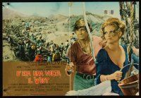 7b098 ONCE UPON A TIME IN THE WEST Italian photobusta '68 Claudia Cardinale, Charles Bronson!
