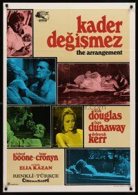 7b012 ARRANGEMENT Turkish '69 Kirk Douglas & Faye Dunaway, from director Elia Kazan's novel!