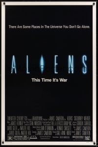 7c015 ALIENS 1sh '86 James Cameron, there are some places in the universe you don't go alone!