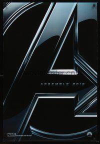 7c024 AVENGERS teaser DS 1sh '12 Chris Hemsworth, Scarlett Johansson, assemble 2012!