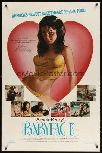 7c026 BABYFACE 1sh '77 classic Alex de Renzy, sexy art of America's newest sweetheart!