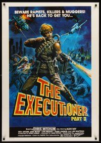 7c185 EXECUTIONER PART II South African '84 James Bryan directed, action art of Chris Mitchum!