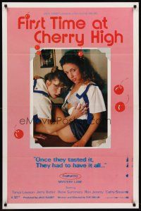 7c206 FIRST TIME AT CHERRY HIGH 1sh '84 school sex, Mystery Lane, Tanya Lawson, Ron Jeremy!