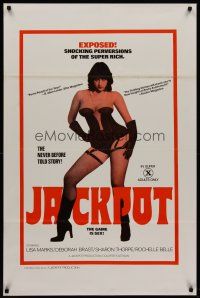 7c315 JACKPOT 1sh '78 sexy Lisa Marks in lingerie, shocking perversions of the super rich!