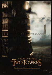 7c372 LORD OF THE RINGS: THE TWO TOWERS teaser 1sh '02 Peter Jackson epic, J.R.R. Tolkien!