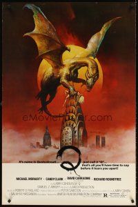 7c497 Q 1sh '82 great Boris Vallejo fantasy artwork of the winged serpent Quetzalcoatl!