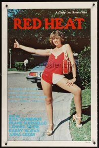 7c515 RED HEAT 1sh '81 sexy hitchhiker Rita Cummings gets caught up in a bizarre mystery!