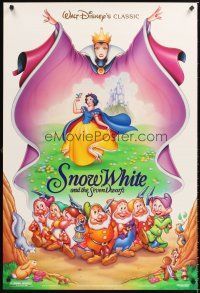 7c577 SNOW WHITE & THE SEVEN DWARFS DS 1sh R93 Walt Disney animated cartoon fantasy classic!