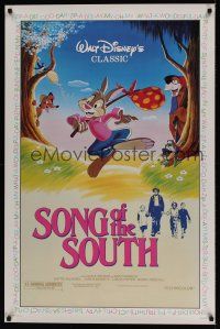 7c582 SONG OF THE SOUTH 1sh R86 Walt Disney, Uncle Remus, Br'er Rabbit & Br'er Bear!