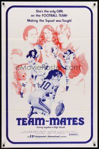 7c630 TEAM-MATES 1sh '78 sexy artwork of female football player Karen Corrado!