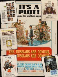 7d043 LOT OF 6 UNFOLDED 30x40s '66 - '79 Russians Are Coming, Bridge Too Far, Twiggy & more!