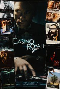 7d054 LOT OF 35 UNFOLDED DOUBLE-SIDED ONE-SHEETS '00s Casino Royale, Hannibal Rising + more!