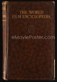 7d183 WORLD FILM ENCYCLOPEDIA hardcover book '33 loaded with information about movies + photos!