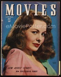 7d127 MODERN MOVIES magazine July 1946 portrait of sexy Jeanne Crain starring in Centennial Summer!