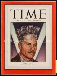 7d147 TIME magazine June 12, 1950 great artwork of Darryl F. Zanuck by Ernest Hamlin Baker!