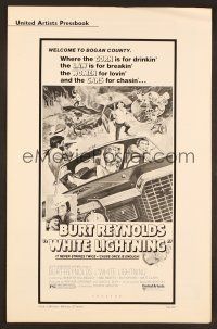 7d500 WHITE LIGHTNING pressbook '73 moonshine bootlegger Burt Reynolds, Diana Ladd, Bilingsley!