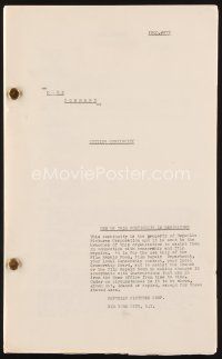 7d349 DARK COMMAND cutting continuity script '40 screenplay by Grover Jones, Houser & Herbert!