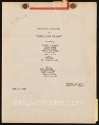 7d353 FRANCIS JOINS THE WACS continuity & dialogue script June 10, 1954, by Freeman & Allardice!