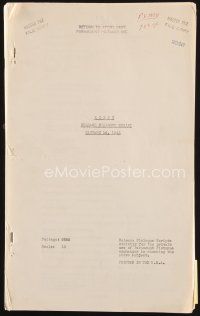 7d358 KITTY release dialogue script January 16, 1945, screenplay by Darrell Ware & Karl Tunberg!