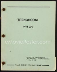 7d374 TRENCHCOAT revised first draft script October 30, 1981, screenplay by Price & Seaman!