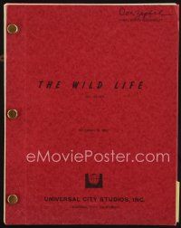 7d376 WILD LIFE revised final draft script December 16, 1983, screenplay by Cameron Crowe!