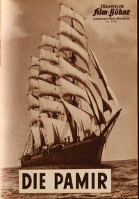 7d305 DIE PAMIR German program '59 great images of huge sailing vessels!