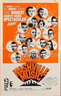 7d423 FROM NASHVILLE WITH MUSIC pressbook '69 Tammy Wynette, Buck Owens, Charley Pride & many more!