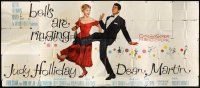 7e004 BELLS ARE RINGING 24sh '60 full-length image of Judy Holliday & Dean Martin dancing!