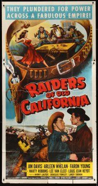 7e629 RAIDERS OF OLD CALIFORNIA 3sh '57 Jim Davis, Marty Robbins, Lee Van Cleef!
