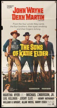 7e662 SONS OF KATIE ELDER 3sh '65 Martha Hyer, great line up of John Wayne, Dean Martin & more!