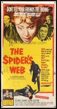 7e665 SPIDER'S WEB 3sh '61 Glynis Johns, mystery thriller written by Agatha Christie!