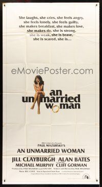 7e698 UNMARRIED WOMAN int'l 3sh '78 Paul Mazursky directed, sexy Jill Clayburgh, Alan Bates
