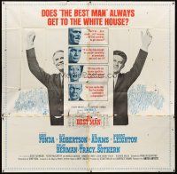 7e016 BEST MAN 6sh '64 Henry Fonda & Cliff Robertson running for President of the United States!