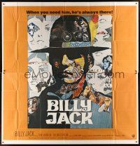 7e017 BILLY JACK int'l 6sh '71 best completely different art of Tom Laughlin by Ermanno Iaia!
