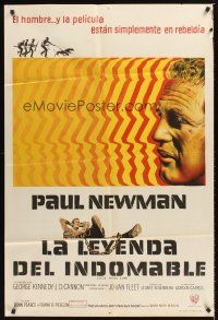 7e174 COOL HAND LUKE Argentinean R70s cool art of Paul Newman, prison escape classic!