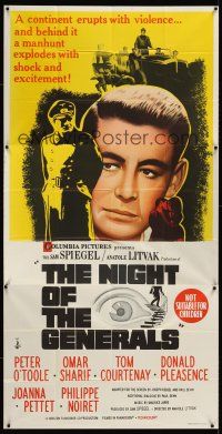 7e481 NIGHT OF THE GENERALS Aust 3sh '67 officer Peter O'Toole in a unique manhunt across Europe!