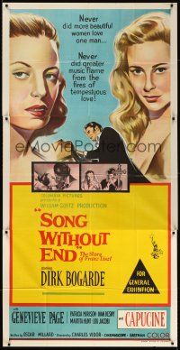 7e483 SONG WITHOUT END Aust 3sh '60 Dirk Bogarde as Franz Liszt, sexy Genevieve Page, Capucine