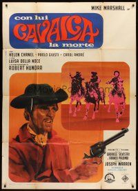 7e317 DEATH RIDES ALONG Italian 1p '67 Giuseppe Vari's Con lui cavalca la morte, spaghetti western!
