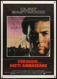 7e444 SUDDEN IMPACT Italian 1p '84 Clint Eastwood is at it again as Dirty Harry, great image!