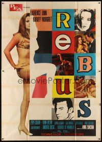 7e127 REBUS Italian 2p '68 Laurence Harvey & sexiest Ann-Margret rob a casino!