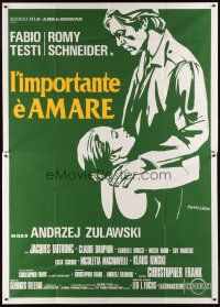 7e144 THAT MOST IMPORTANT THING: LOVE Italian 2p '75 art of Testi & Romy Schneider by Manfredo!