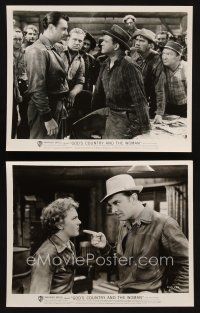 7f871 GOD'S COUNTRY & THE WOMAN 2 8x10 stills R48 George Brent, Beverly Roberts,James Oliver Curwood
