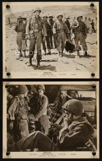 7f940 PORK CHOP HILL 2 8x10 stills '59 Lewis Milestone directed, Korean War soldier Gregory Peck!