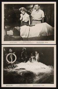 7f989 VOODOO WOMAN 2 8x10 stills '57 Marla English, Tom Conway, cool AIP horror images!